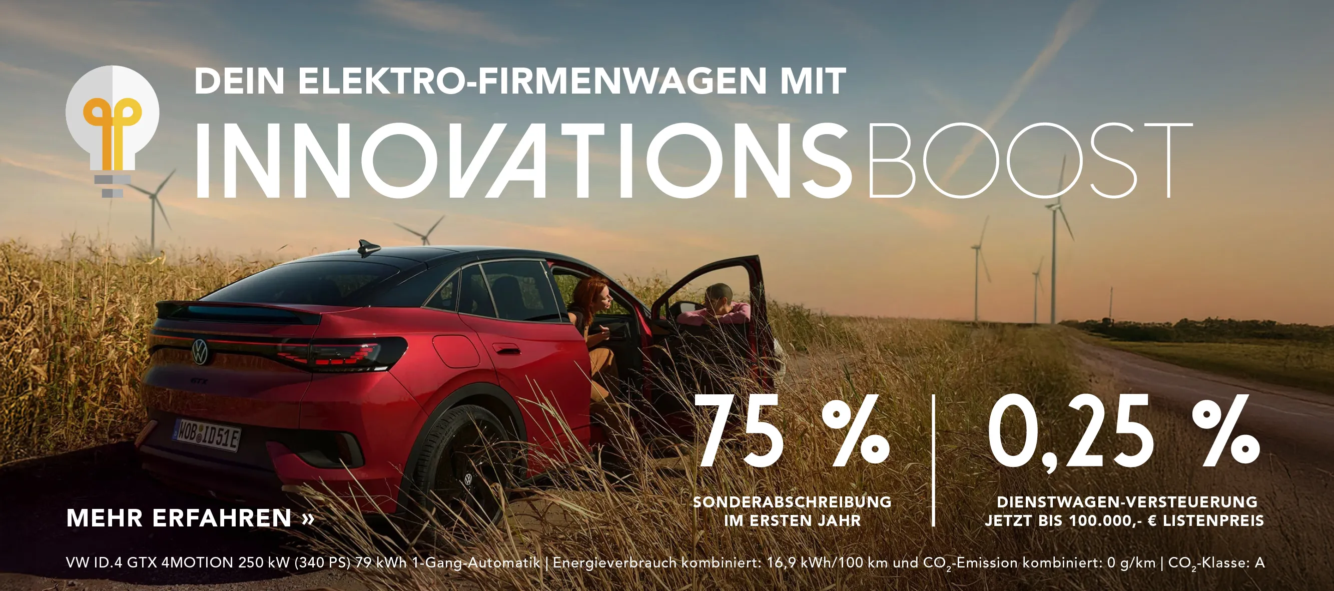 Gewerbe Innovationsbooster E-Fahrzeuge