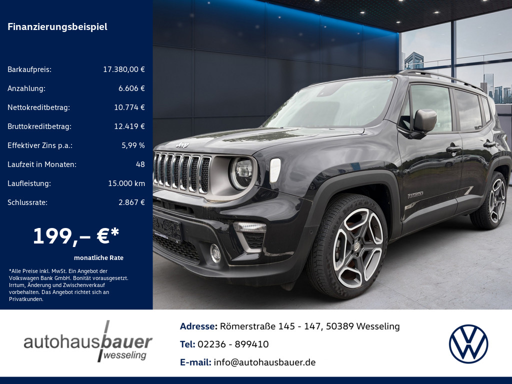 Renegade 1.3 T-GDI Limited FWD *NAV,BEATS-Sound,Uconnect*